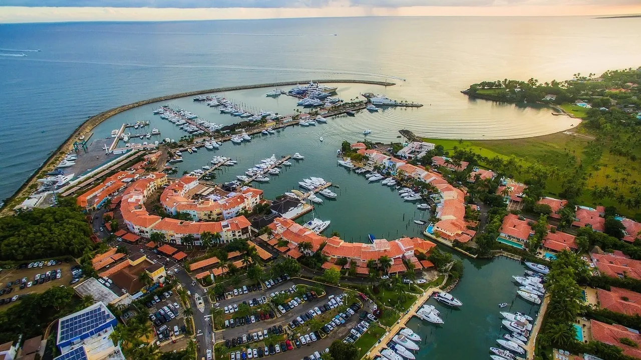 Marina Casa de Campo, La Romana, vista aérea